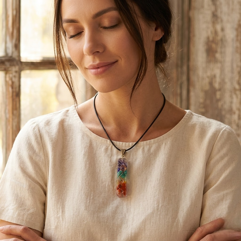 Orgonita Rectangular 7 chakras