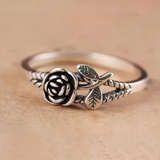 Anillo Rosa Vintage (Ajustable)