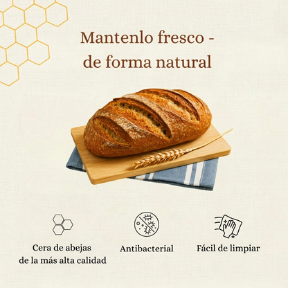 Bolsas de pan premium 100% algodón y cera de abeja