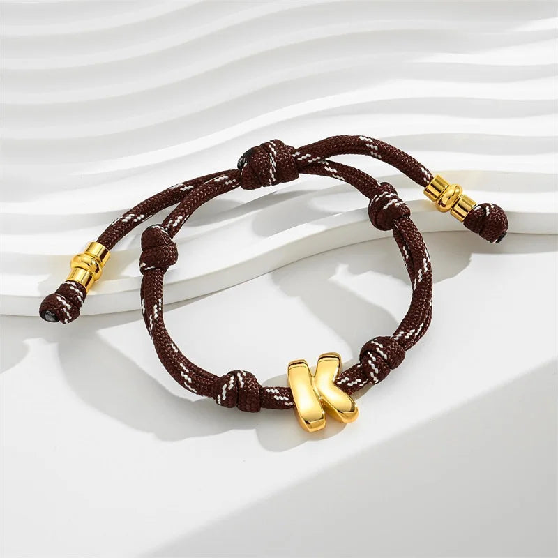 Pulsera Personalizada con Inicial Bubble