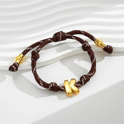 Pulsera Personalizada con Inicial Bubble