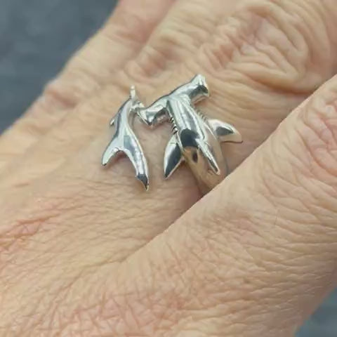 Anillo Tiburón Martillo ( ajustable )