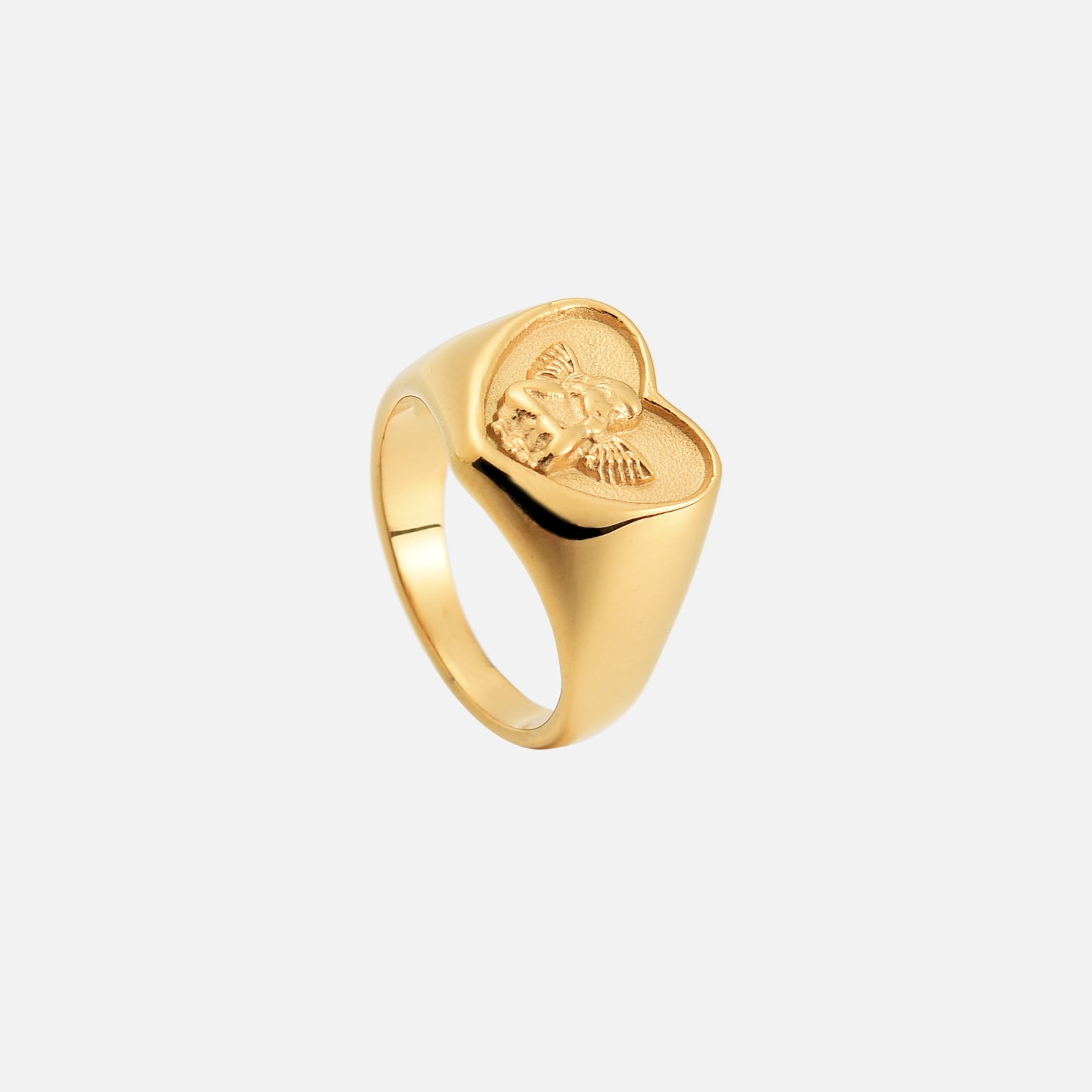 Anillo de ángel con forma de corazón