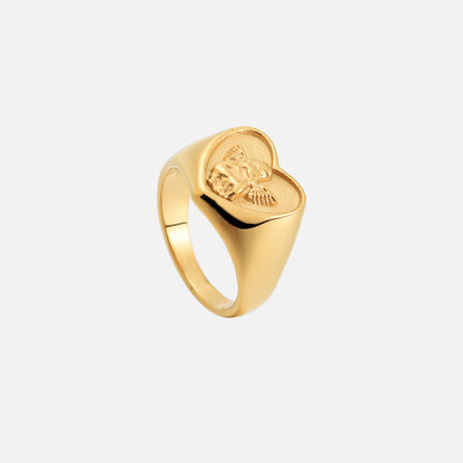 Anillo de ángel con forma de corazón