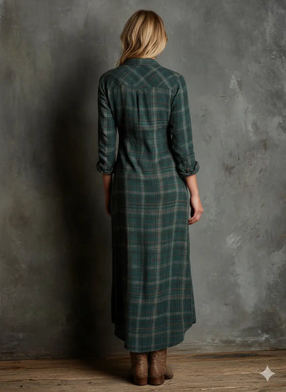 Juliett | Vestido Camisero Largo con Botonadura y Estilo Atemporal