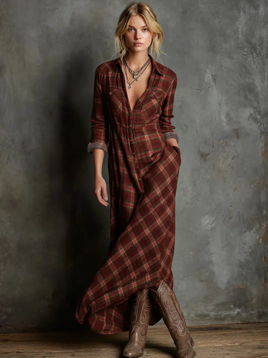 Juliett | Vestido Camisero Largo con Botonadura y Estilo Atemporal
