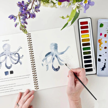 Libro de Acuarelas - El kit creativo antiestrés