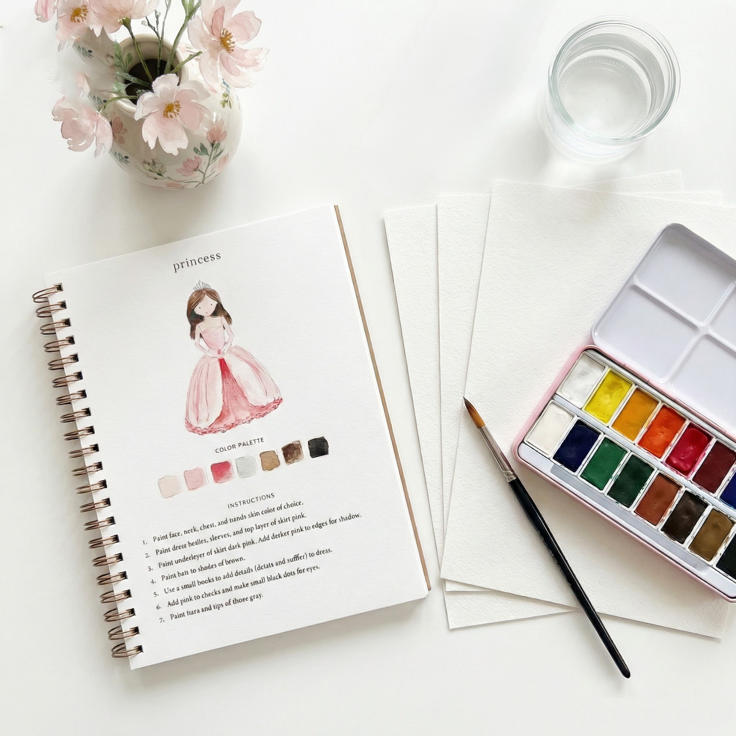 Libro de Acuarelas - El kit creativo antiestrés