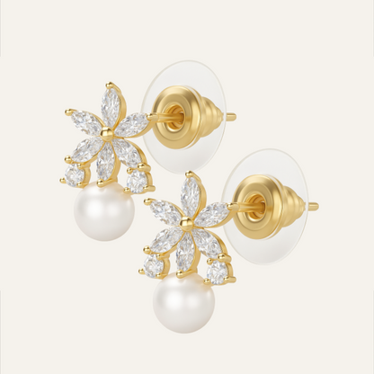 Aros Flor de Luz Moissanita