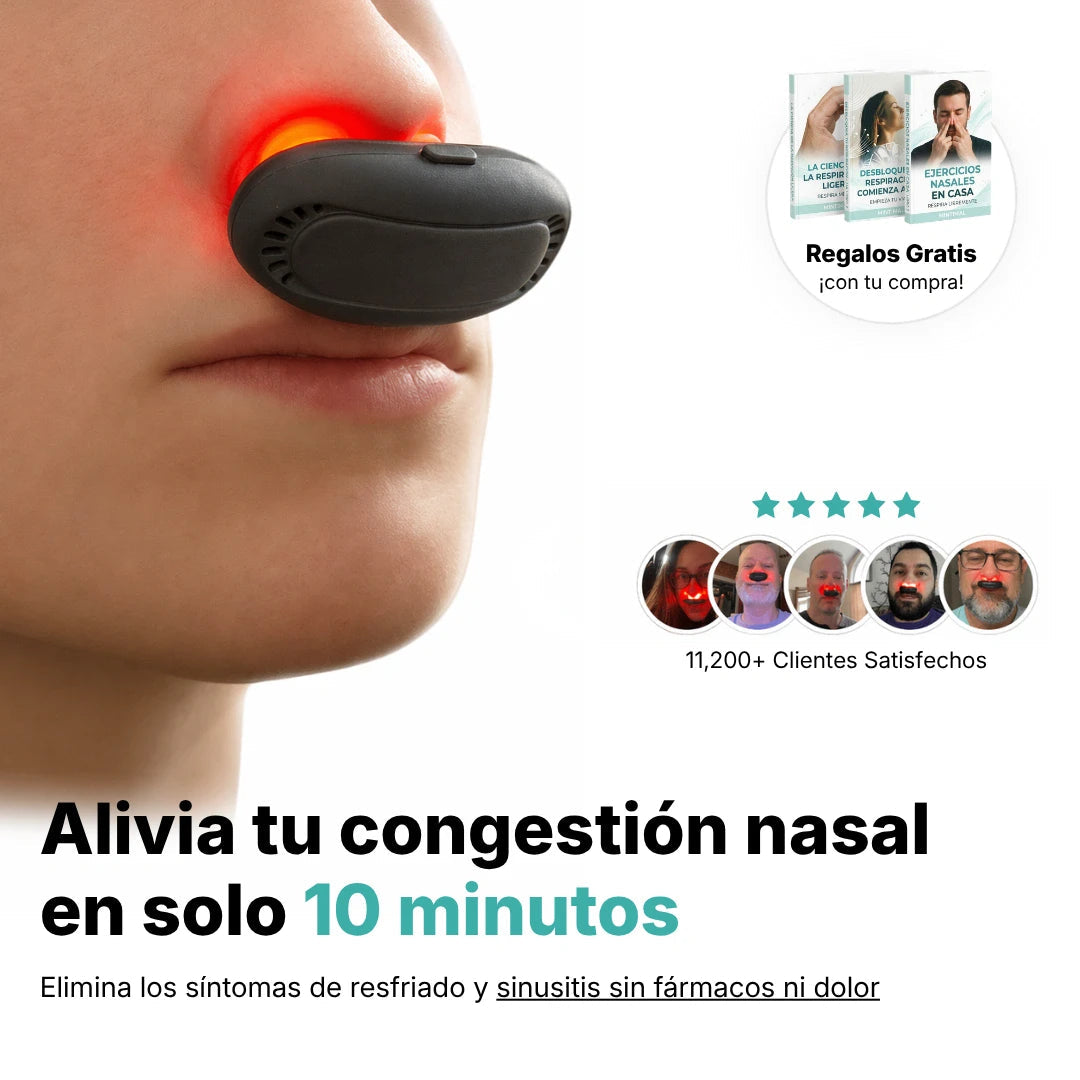 Mintimal terapia nasal con luz roja