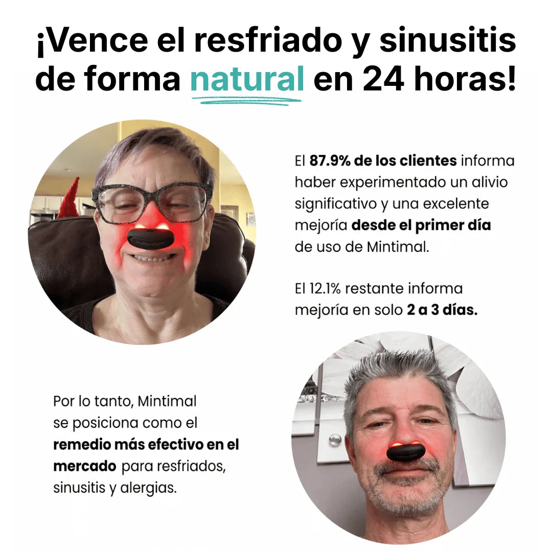 Mintimal terapia nasal con luz roja