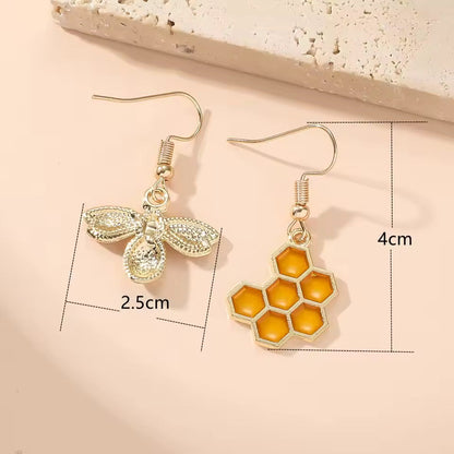 Conjunto de Aros Abeja & Flor