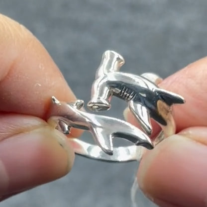 Anillo Tiburón Martillo ( ajustable )