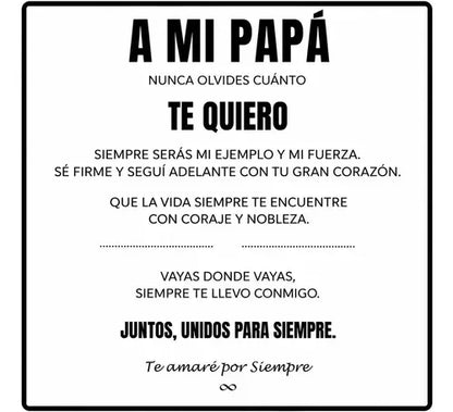 Pulsera A Mi Papa De Piedra Hematita Ajustable