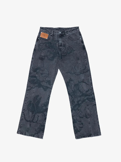 Jeans 333 con estampado de cupido