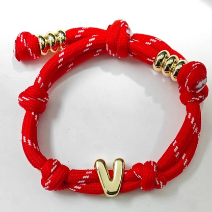 Pulsera Personalizada con Inicial Bubble